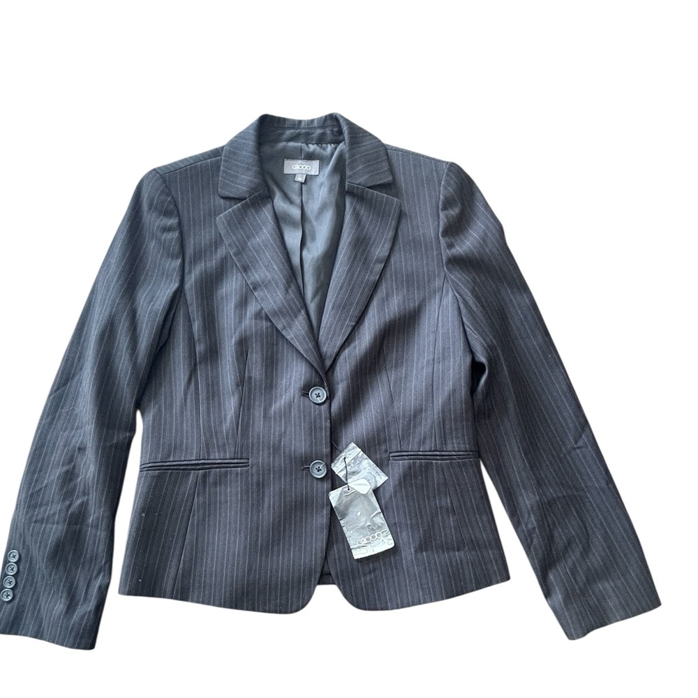 G2000 Grey/ Black Pinstripe Blazer Jacket Tailored Career Office NWT Size 42